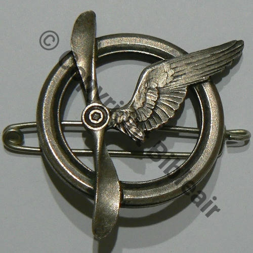 BREVET MEMBRE EQUIPAGE AVION & DIRIGEABLE No5072  SM 2ANNEAUX Dos lisse Src.riviere.91 27Eur11.25 